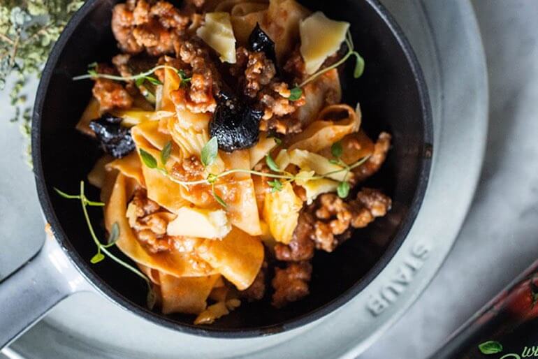 Braised Turkey Pappardelle Pasta Recipe | Muir Glen CA